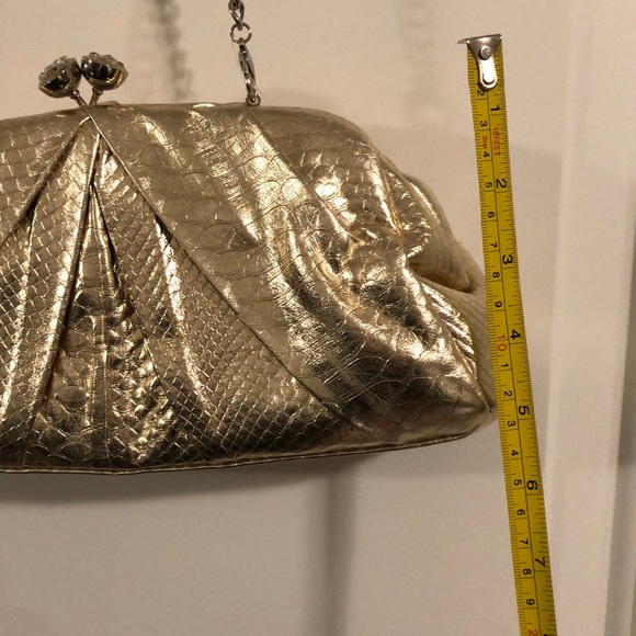 Vintage faux snakeskin clutch/purse - Picture 6 of 6